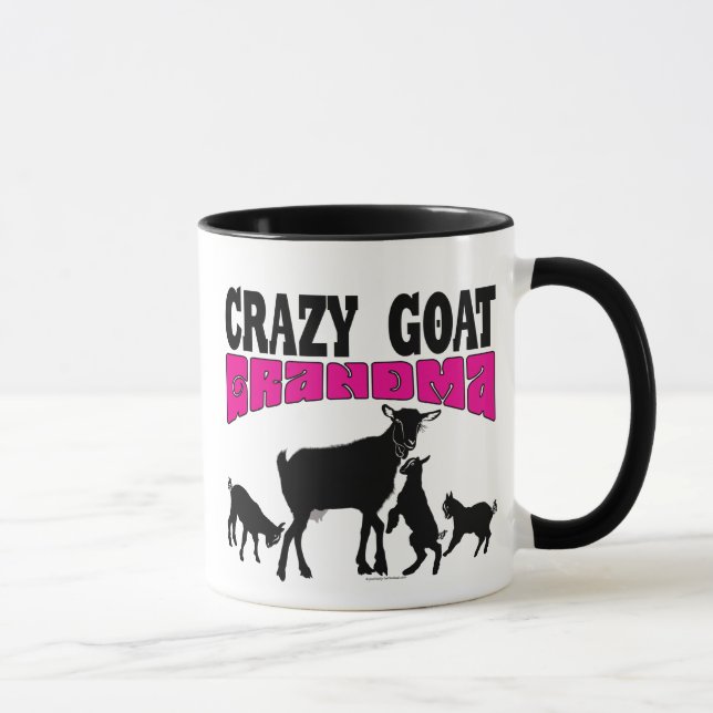 GATS | Jag är Crazy Goat Grandma GYG Mugg (Höger)