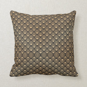 Gatsby Art Deco Fläkt Mönster Luxe Kudde