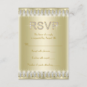 Gatsby Art Deco Glamorösa 20-tals RSVP OSA Kort
