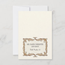 Gatsby Art Deco Nouveau Snöre Faux Guld Tulip Inbjudningar