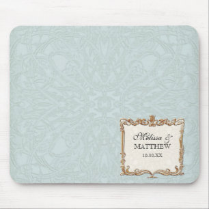 Gatsby Art Deco Nouveau Snöre Faux Guld Tulip Musmatta