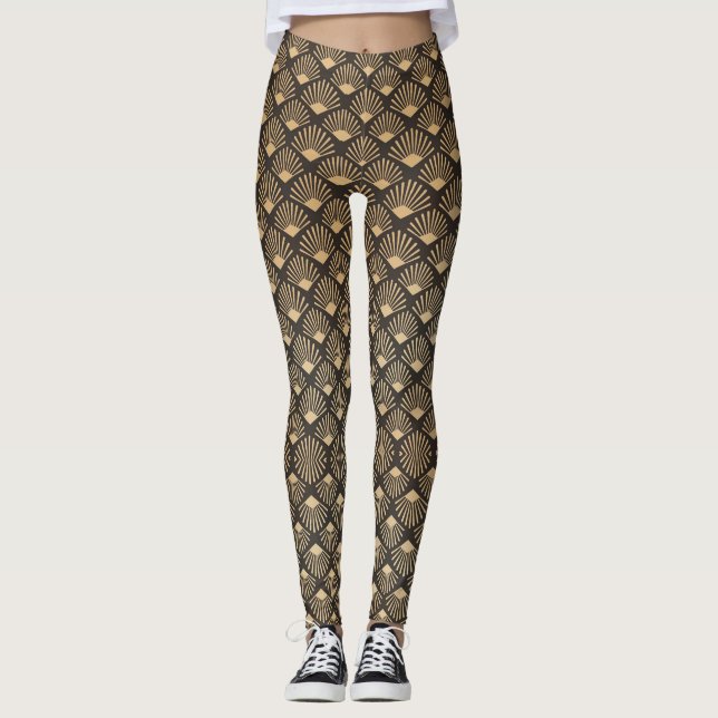 Gatsby Art Deco Stil Leggings (Framsida)