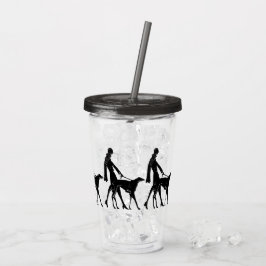 Gatsby Borzoi Acrylic Tumbler Take Away Mugg