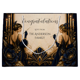 Gatsby flapper-flickor art deco bröllop STOR
