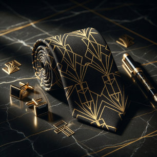 Gatsby Guld Art Deco Slips