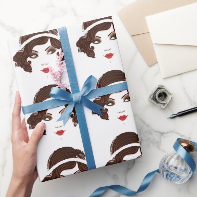 Gatsby Guld Flapper Birthday Möhippa Party Presentpapper (Gifting)