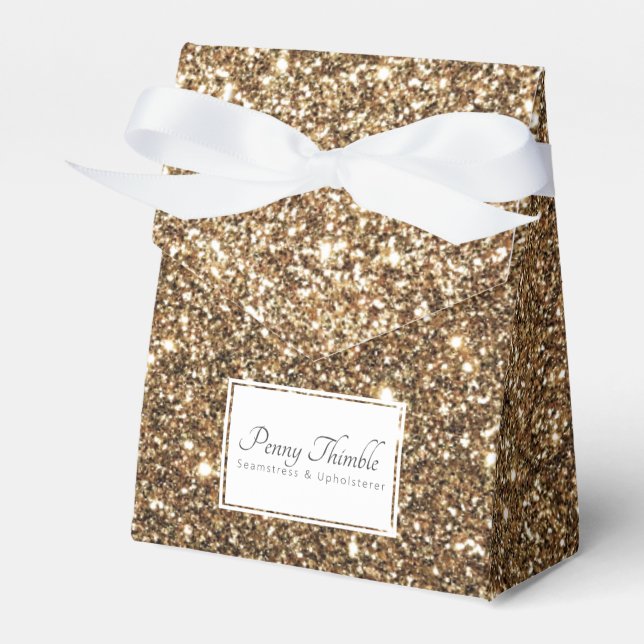 Gatsby Guld Glitter Presentaskar (Framsidan Sidan)