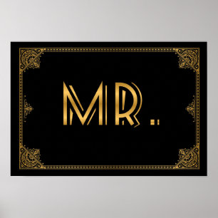 Gatsby inspirerade bröllop till MR. Poster