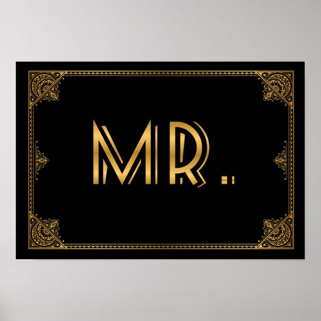 Gatsby inspirerade bröllop till MR. Poster (Framsidan)