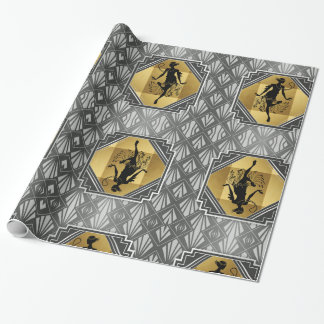 Gatsby klaffart déco som slår in papper presentpapper