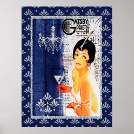 Gatsby Party Girl Poster