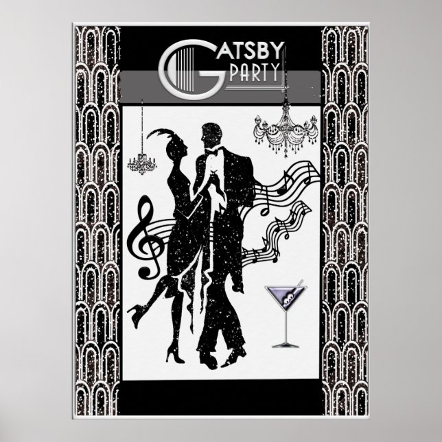 Gatsby Party Poster (Framsidan)