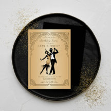 Gatsby Roaring 1920 Deco Guld Flapper Birthday