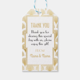 Gatsby Tack Märkres Märkre från 1920 Art Deco Bröl Presentetikett