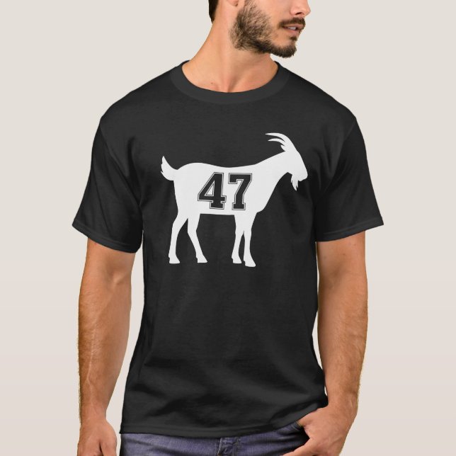 Gatt 47 Trump nummer 47 President Trump Goat 47 T Shirt (Framsida)