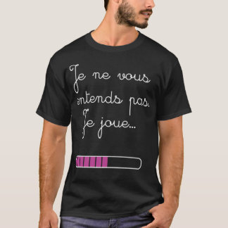 Gått för kvinnliga videospel t shirt