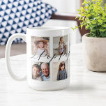 Gått för popup-fönster | Farbarn Fotokollage Kaffemugg<br><div class="desc">Skicka en vacker personlig till farfar som han kommer att ta hand om för evigt. Speciella personligens barnbarn fotokollage mugg för att visning dina egna speciella familjefotografier och -minnen. Vår design har en enkel 10-fotosamlingsladdsdesign med "Pop-designad" i ett vackert, handskrivet svart skript stil. Varje foto ramas med en enkel guld...</div>