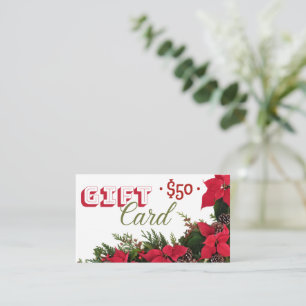 Gått kort $50 christmas