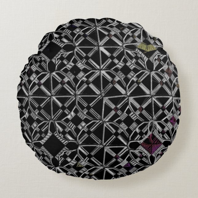 Gått med vid Crossways Round Cushion Rund Kudde (Framsidan)