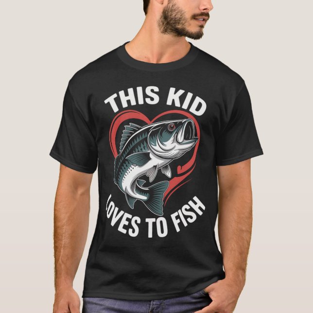 Gått på fiske! t shirt (Framsida)