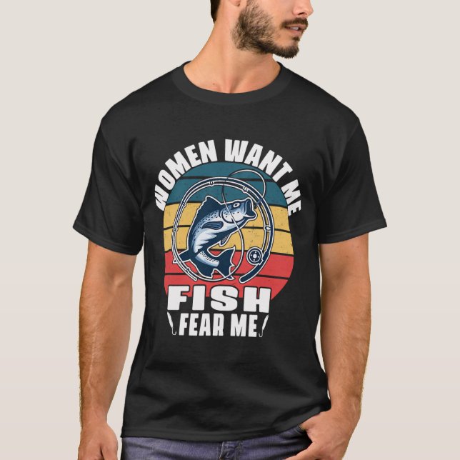 Gått på fisketur t shirt (Framsida)