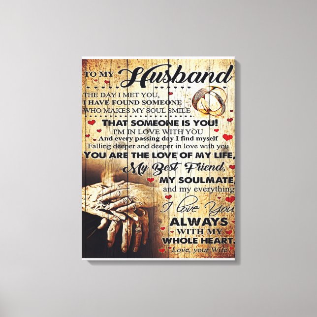 Gått till Make, Kärlek citerar Brev Canvastryck (Framsida)