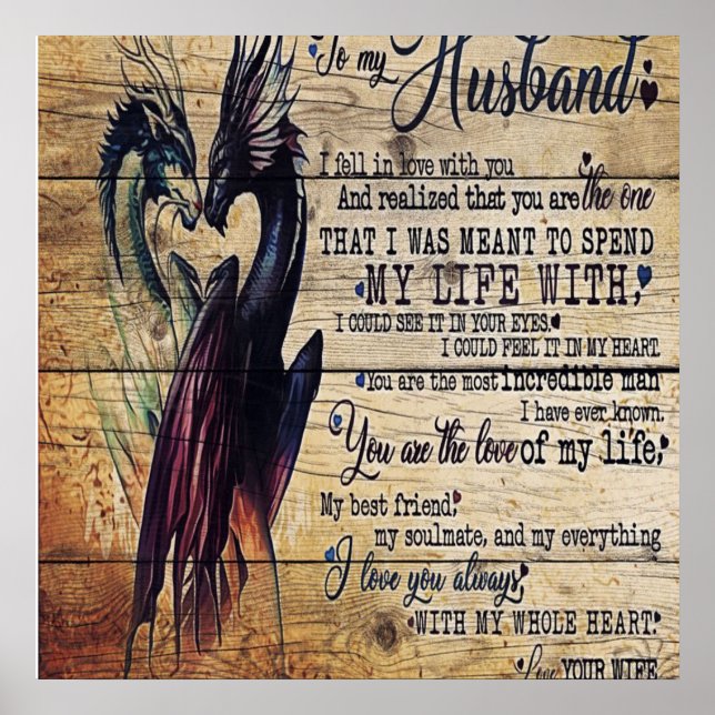 Gått till Make, Kärlek citerar Brev Poster (Framsidan)