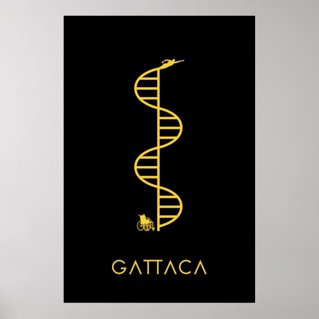 GATTACA Black Poster (Framsidan)
