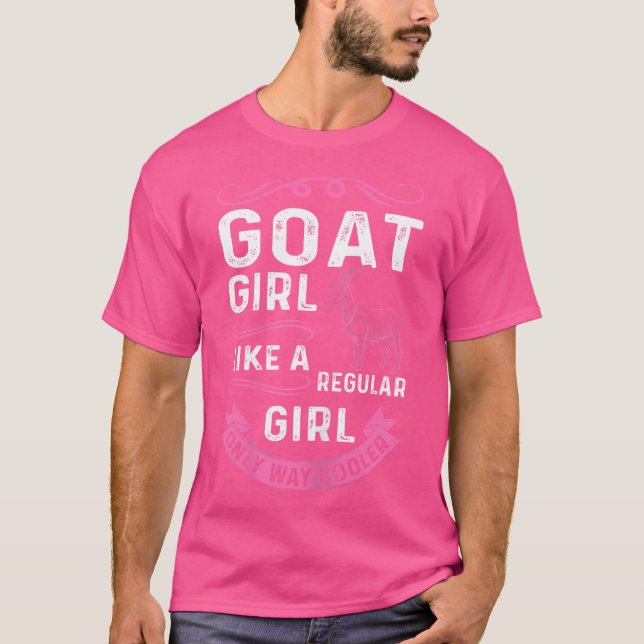 Gattflicka som en vanlig, enastående, färglös gubb t shirt (Framsida)