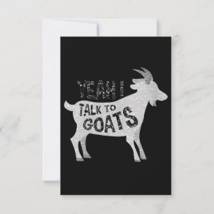 Gattgåvor till Goat Älskare Funny OSA Kort