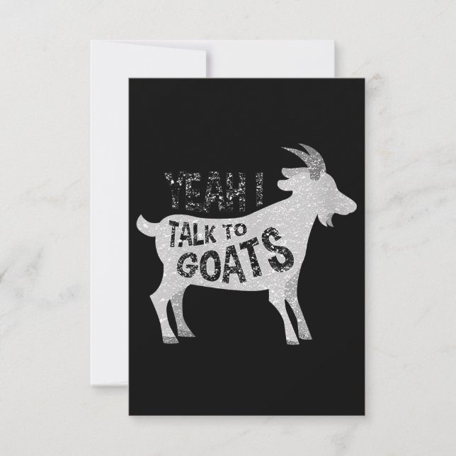 Gattgåvor till Goat Älskare Funny OSA Kort (Framsida)