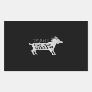 Gattgåvor till Goat Älskare Funny Rektangulärt Klistermärke