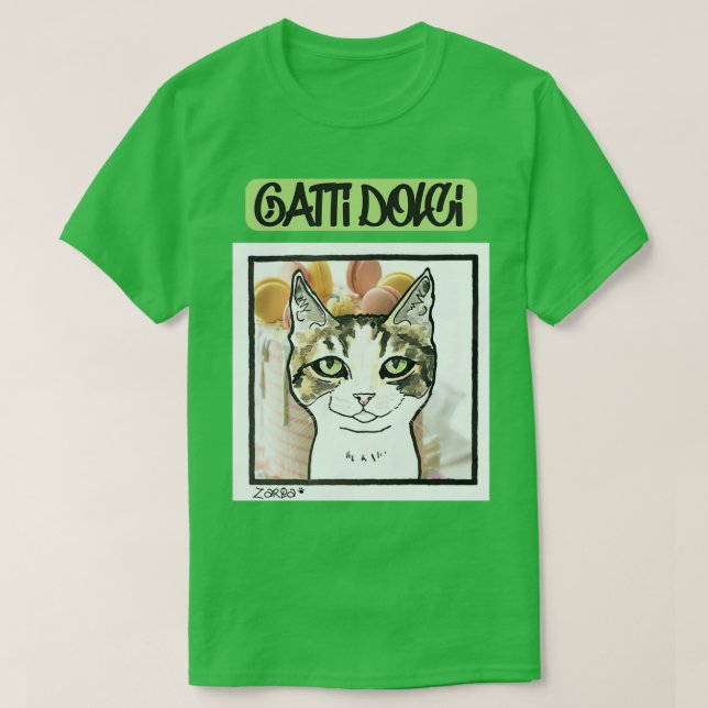 Gatti dolci Zarqa T Shirt (Design framsida)