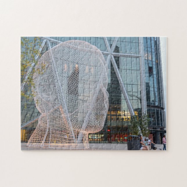 Gatu skulptur Calgary Pussel (Horisontell)