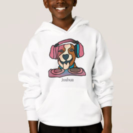Gatuadress, Hund med hörlurar | Funny T Shirt