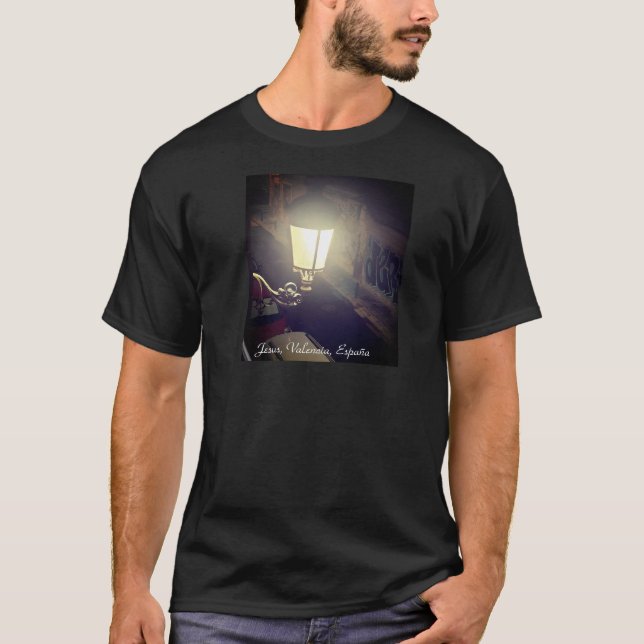Gatubelysning i Jesus T Shirt (Framsida)