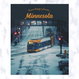 Gatubil i St Paul Minnesota Vykort