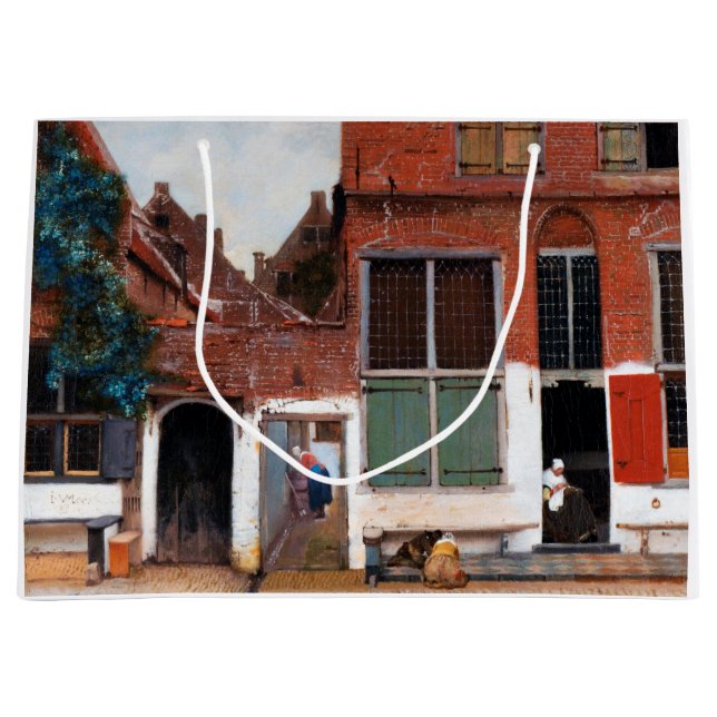 Gatubild från Delft, Johannes Vermeer (Framsidan)