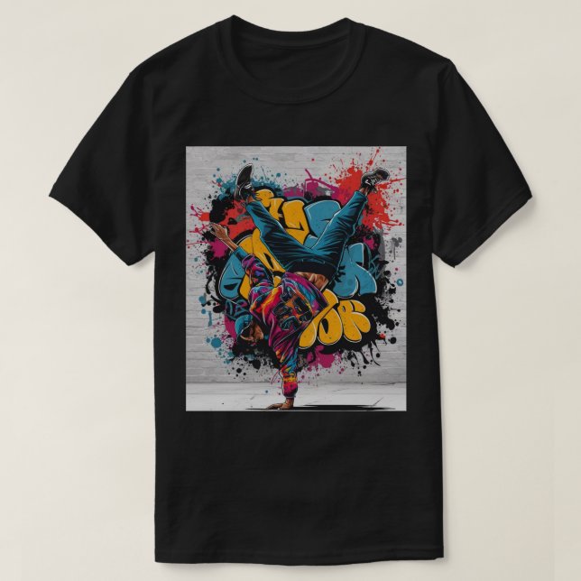 Gatudans Breakdance Graffiti T Shirt (Design framsida)
