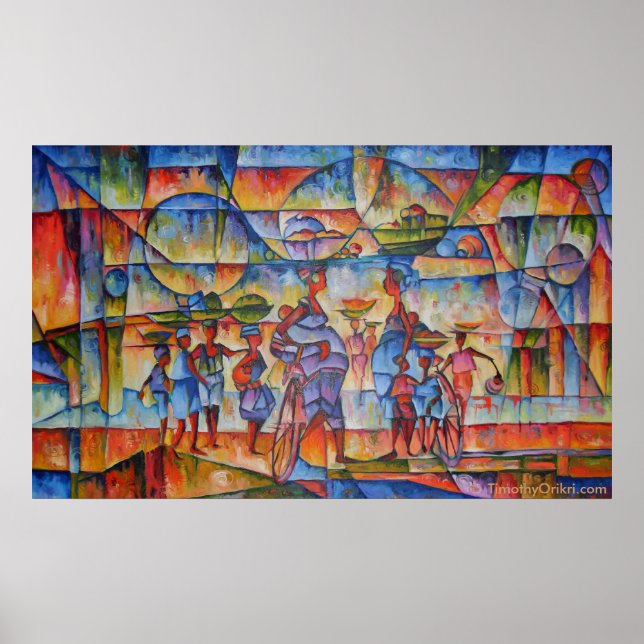 Gatudialogruta II - Kanvastryck Poster (Framsidan)