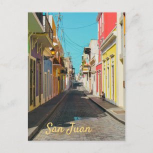 Gatufotografering med kullersten i Gamla San Juan Helg Vykort