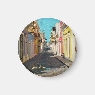 Gatufotografering med kullersten i Gamla San Juan Magnet