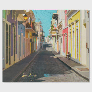 Gatufotografering med kullersten i Gamla San Juan Presentpapper