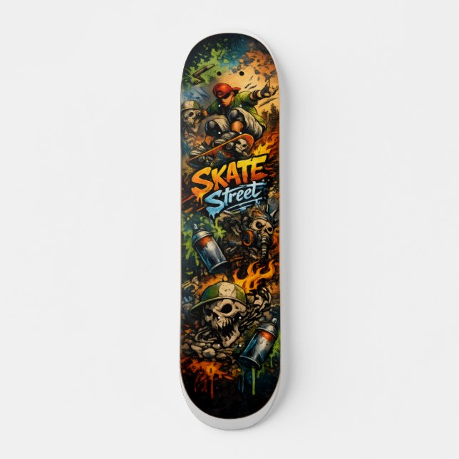 GATUGRIND MINI SKATEBOARD BRÄDA 18,5 CM (Framsida)
