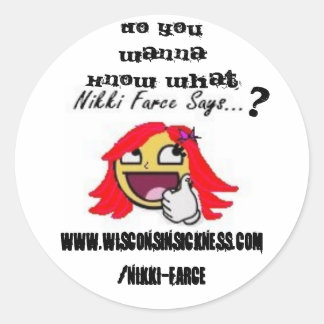 Gatugruppsvaror Runt Klistermärke