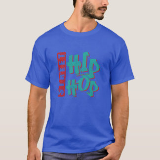Gatuhiphop-musikriktning Rap Graffiti-familj T Shirt