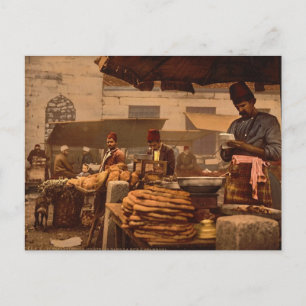 Gatukock i Istanbul från 1800-talet Vykort