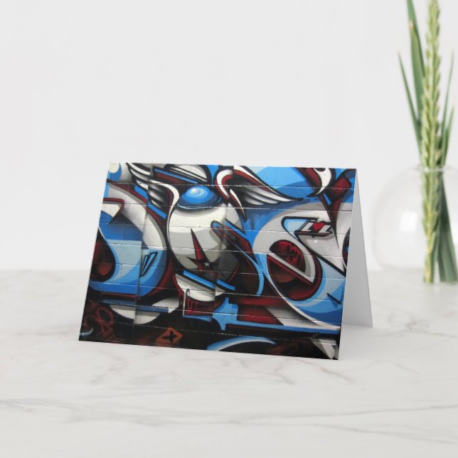 Gatukonst blå kort (Framsida)