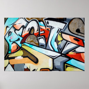 Gatukonst/Graffiti-foto Poster