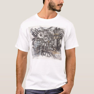 Gatukonst graffiti inspirerad tecknad t shirt
